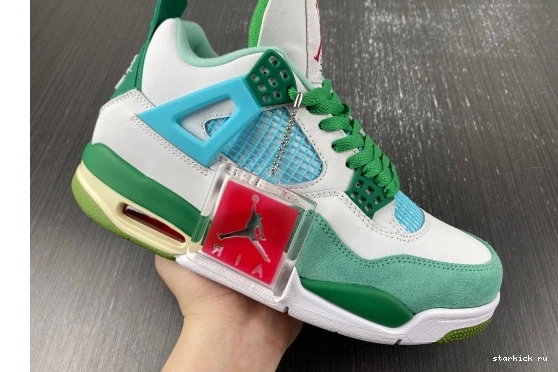 Grass SB   Jordan AJ4-KNCW edition)  AJ4-KNCW Green 4 Retro (limited White 0227